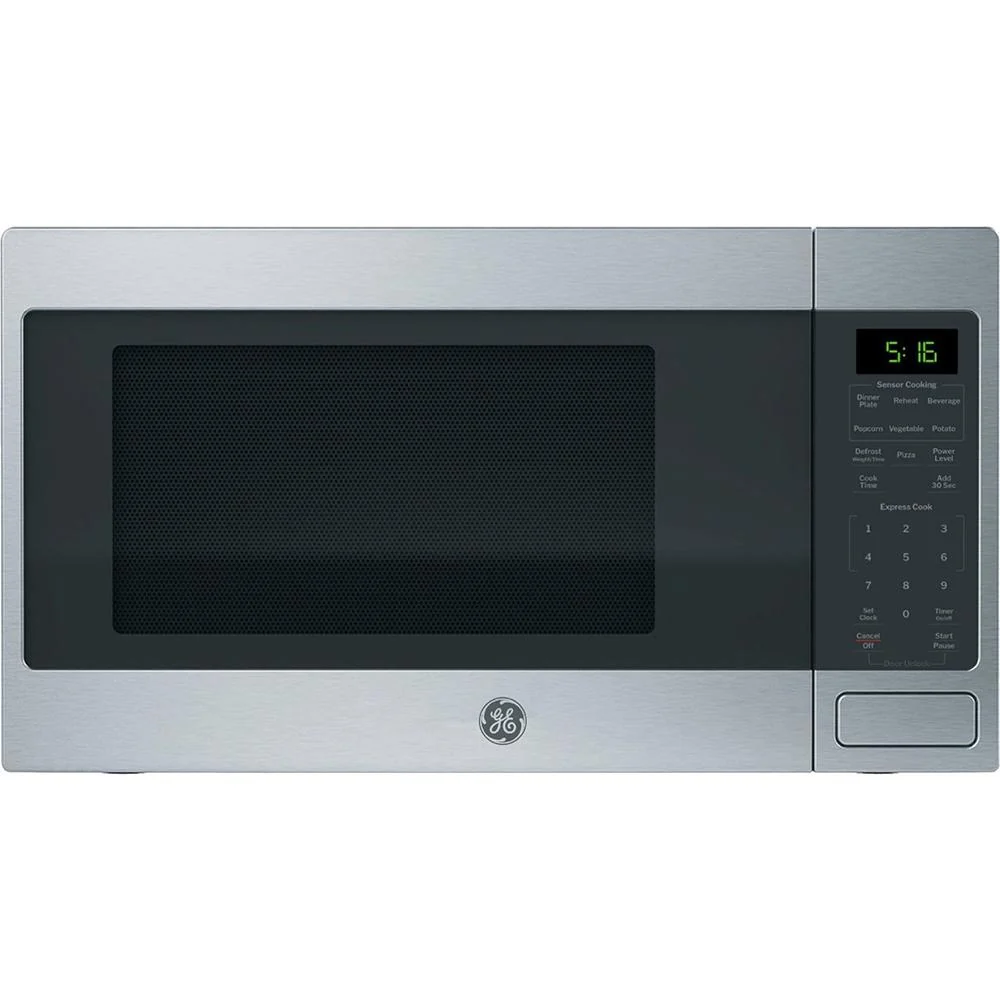GE 1.6 Cu. Ft. Capacity Countertop Microwave Oven, Stainless Steel - Open Box