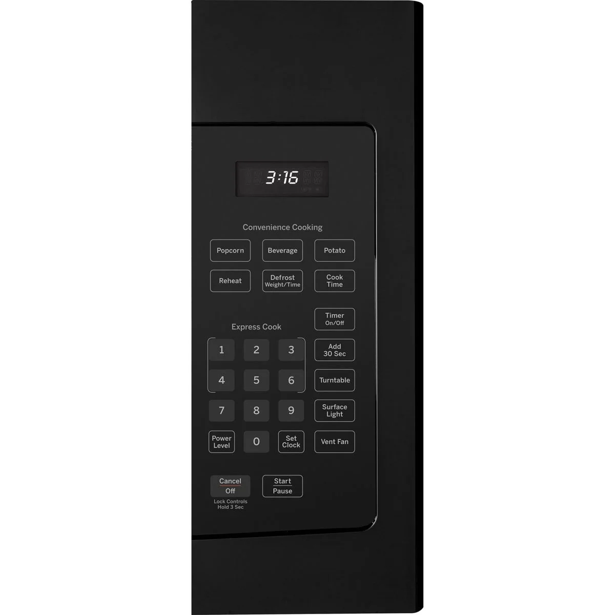 GE 1.6 Cu. Ft. Over-the-Range Microwave Oven, Black - Image 2