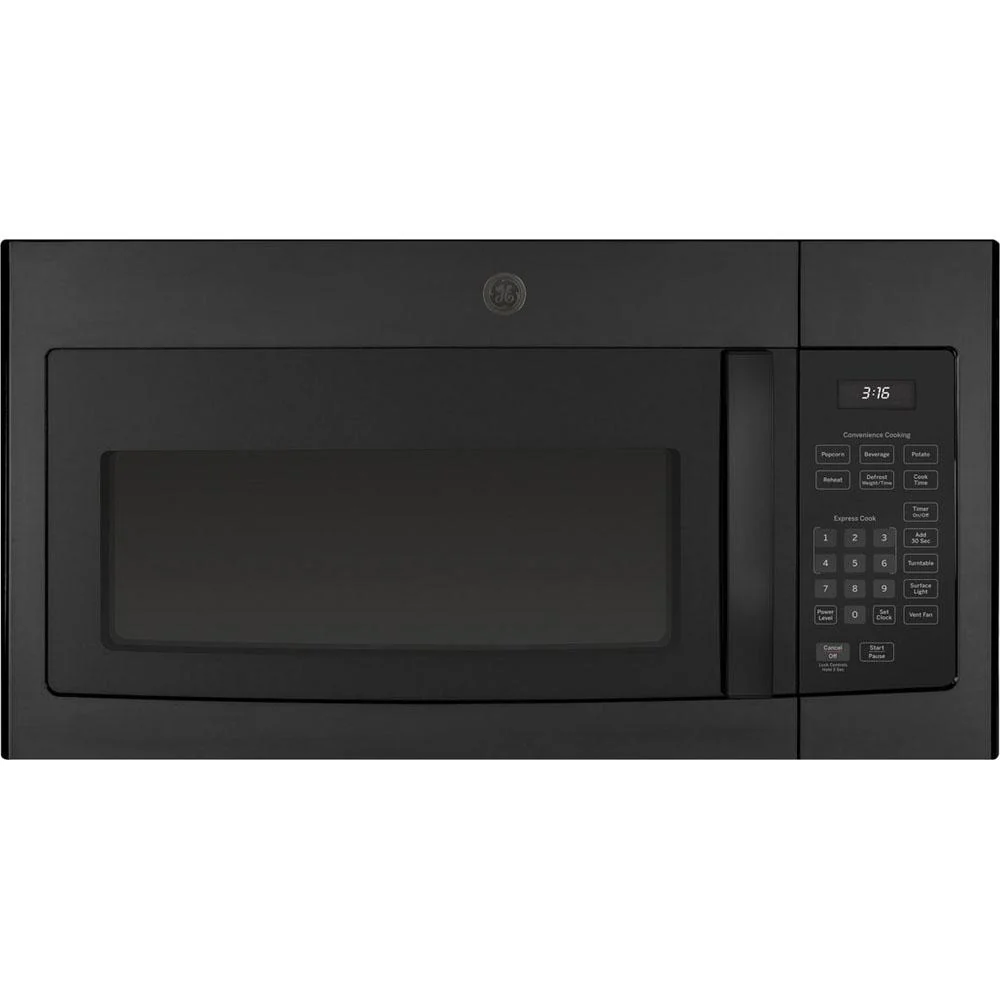GE 1.6 Cu. Ft. Over-the-Range Microwave Oven, Black - Open Box