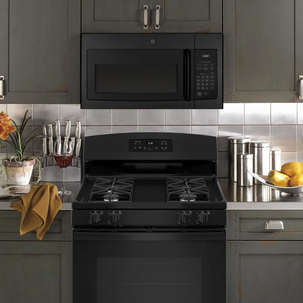 GE 1.6 Cu. Ft. Over-the-Range Microwave Oven, Black - Open Box - Image 4