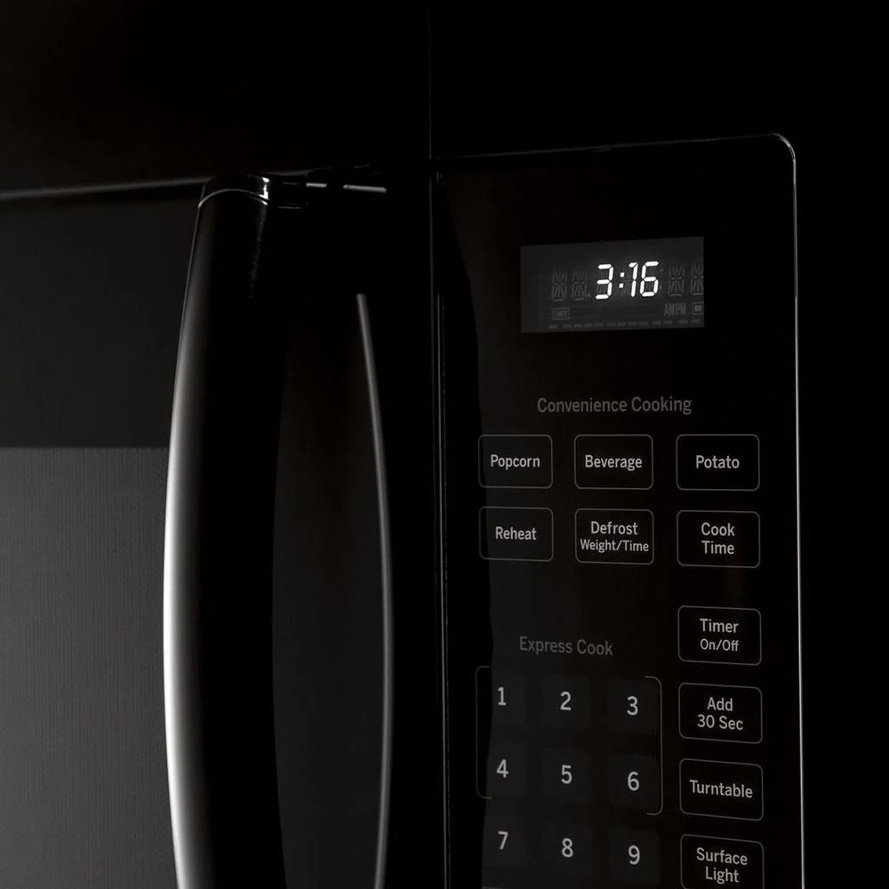 GE 1.6 Cu. Ft. Over-the-Range Microwave Oven, Black - Open Box - Image 7