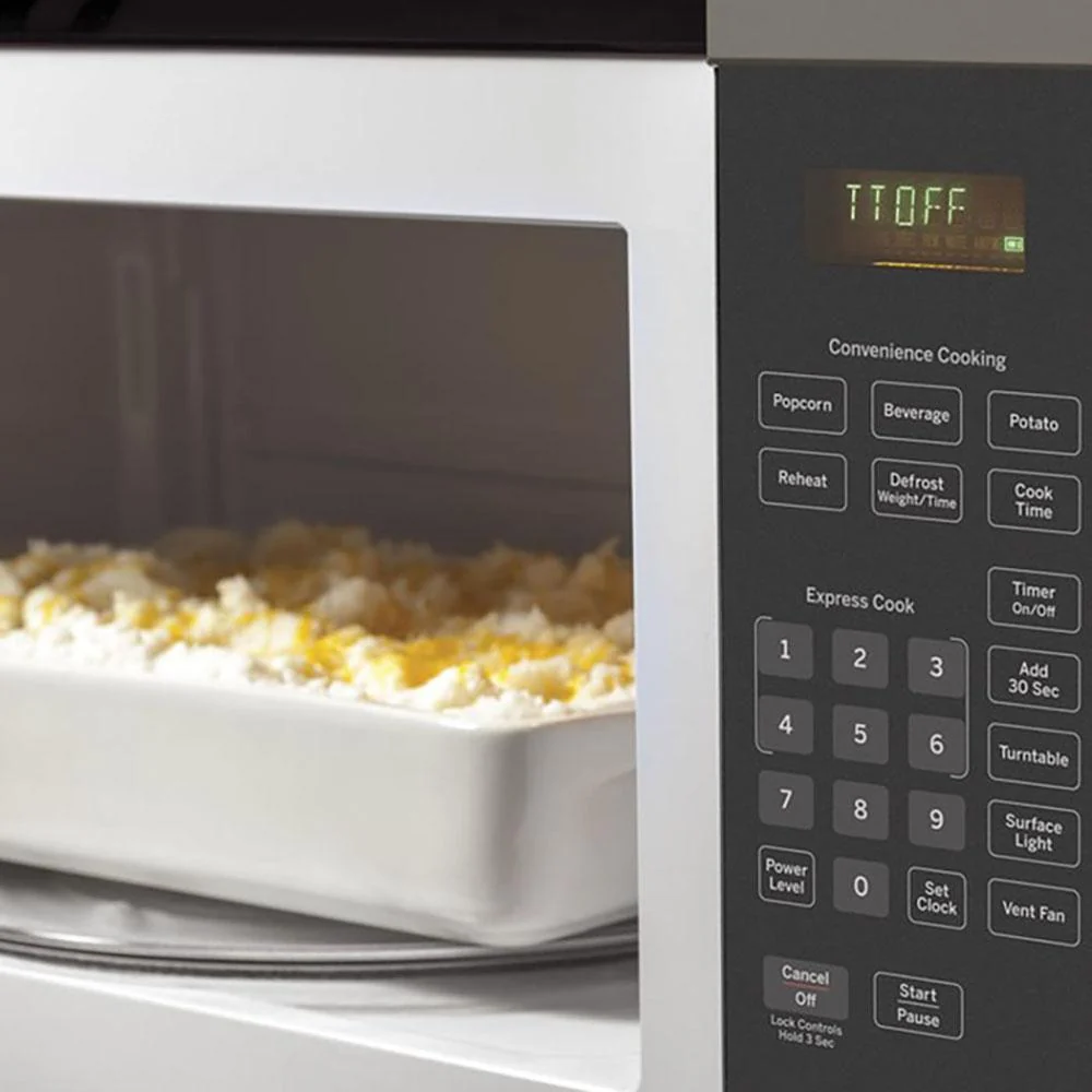 GE 1.6 Cu. Ft. Over-the-Range Microwave Oven Slate Open Box with 1 Year Warranty - Image 6