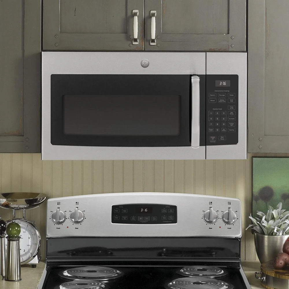 GE 1.6 Cu. Ft. Over-the-Range Microwave Oven Steel (Open Box) + 1 Year Warranty - Image 5