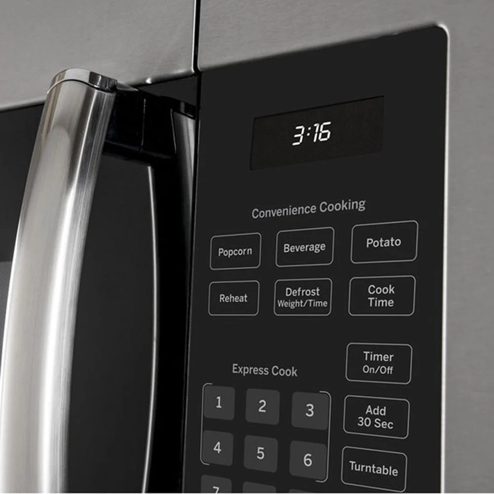GE 1.6 Cu. Ft. Over-the-Range Microwave Oven Steel + Oven Mitt & 3 Year Warranty - Image 7