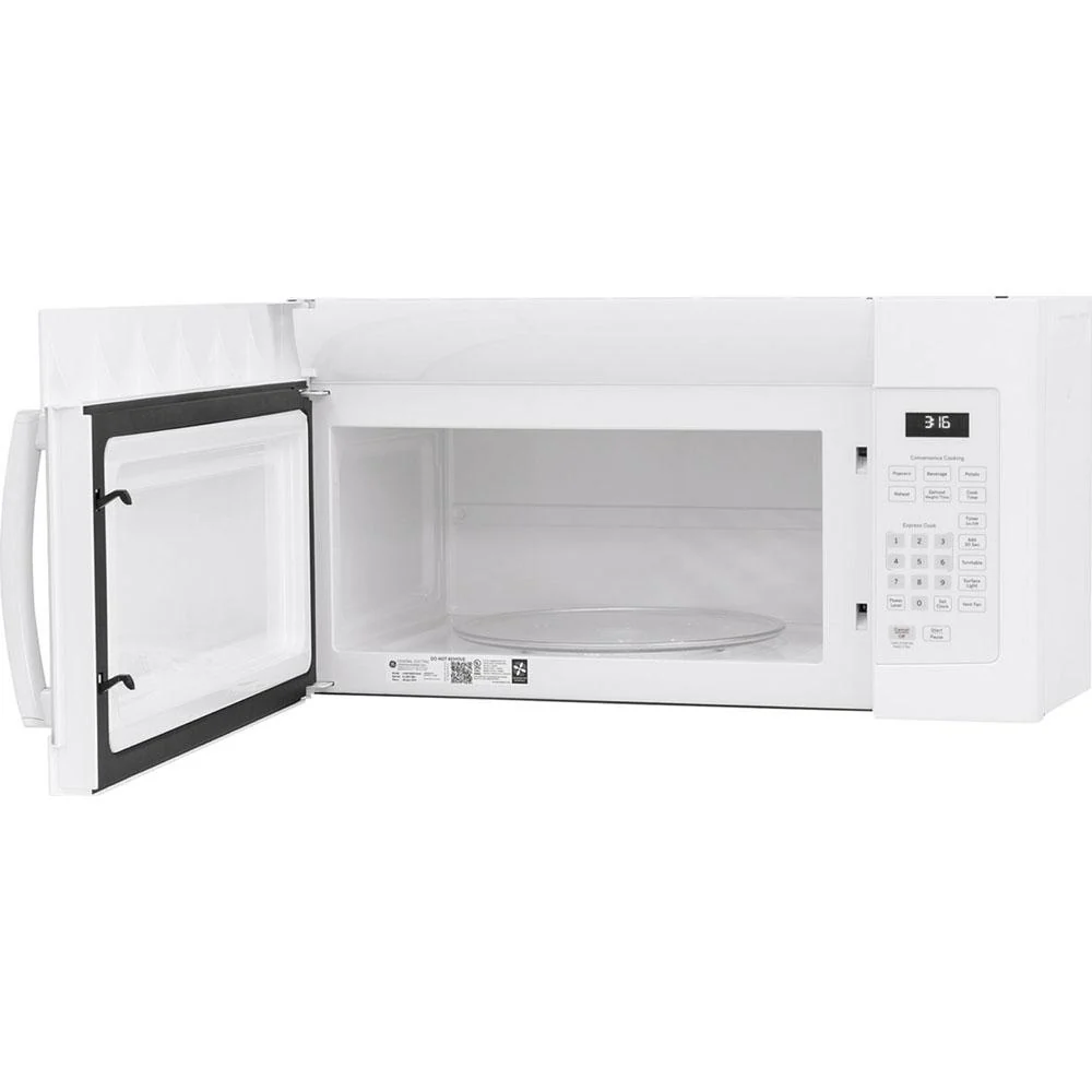 GE 1.6 Cu. Ft. Over-the-Range Microwave Oven, White - Open Box - Image 3