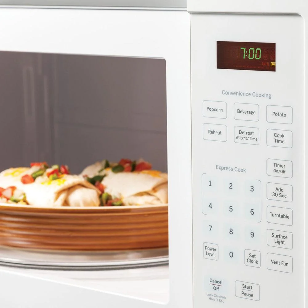 GE 1.6 Cu. Ft. Over-the-Range Microwave Oven, White - Open Box - Image 4