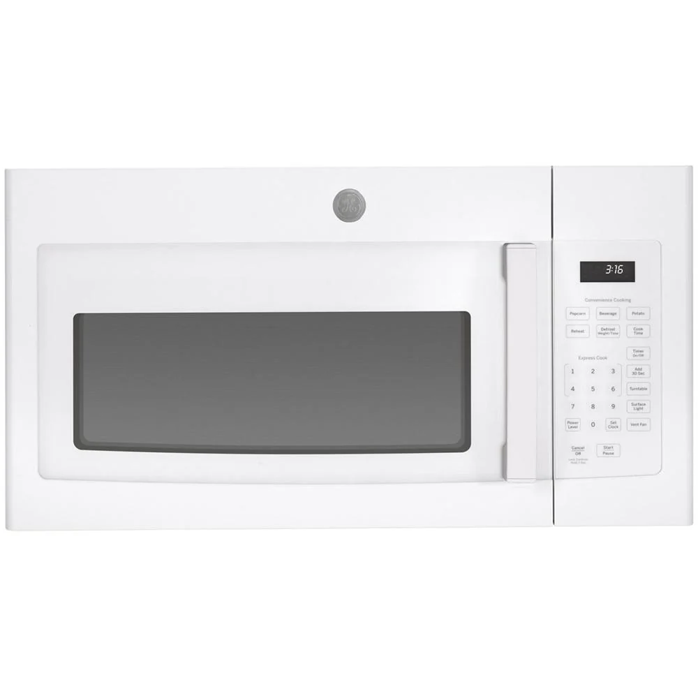 GE 1.6 Cu. Ft. Over-the-Range Microwave Oven White with 2 Year Extended Warranty - Image 2