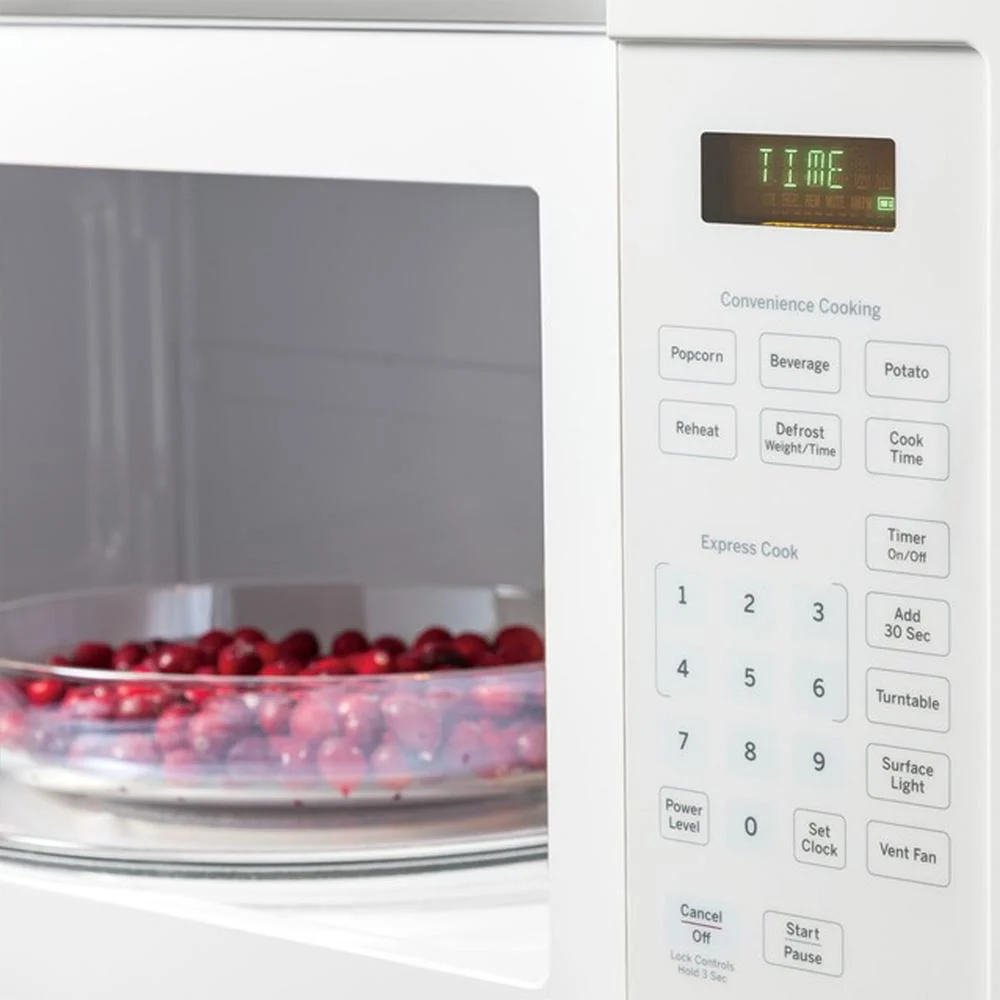 GE 1.6 Cu. Ft. Over-the-Range Microwave Oven White with 2 Year Extended Warranty - Image 9