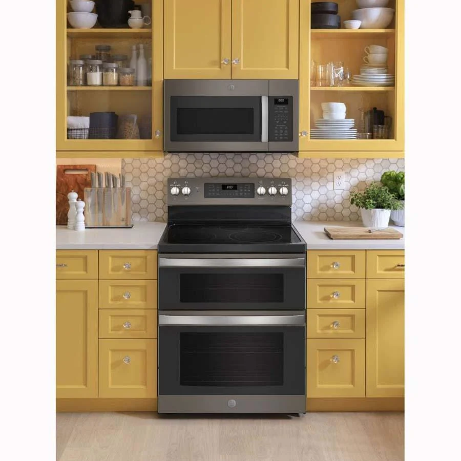 GE 1.7 Cu. Ft. Over-the-Range Sensor Microwave Oven, Slate - Image 10