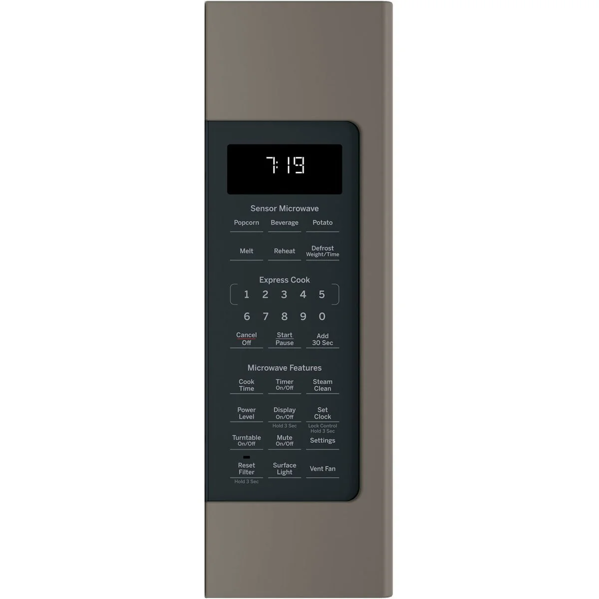 GE 1.9 Cu. Ft. Over-the-Range Sensor Microwave Oven, Slate - Image 5