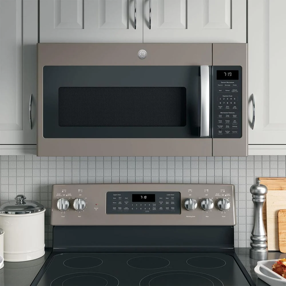 GE 1.9 Cu. Ft. Over-the-Range Sensor Microwave Oven Slate with 2 Year Warranty - Image 4
