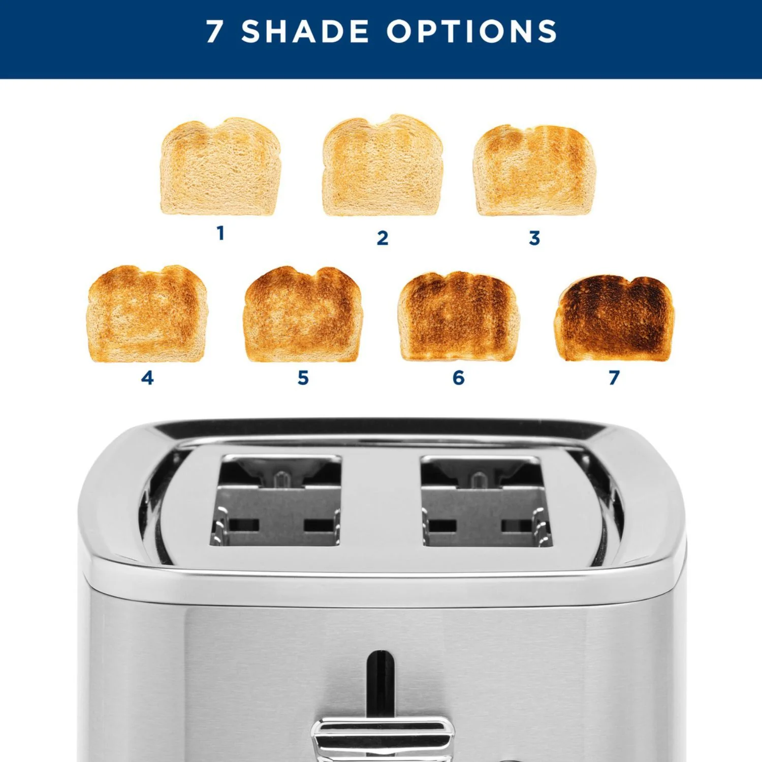 GE 2-Slice Toaster, Stainless Steel (Refurbished) - Image 7