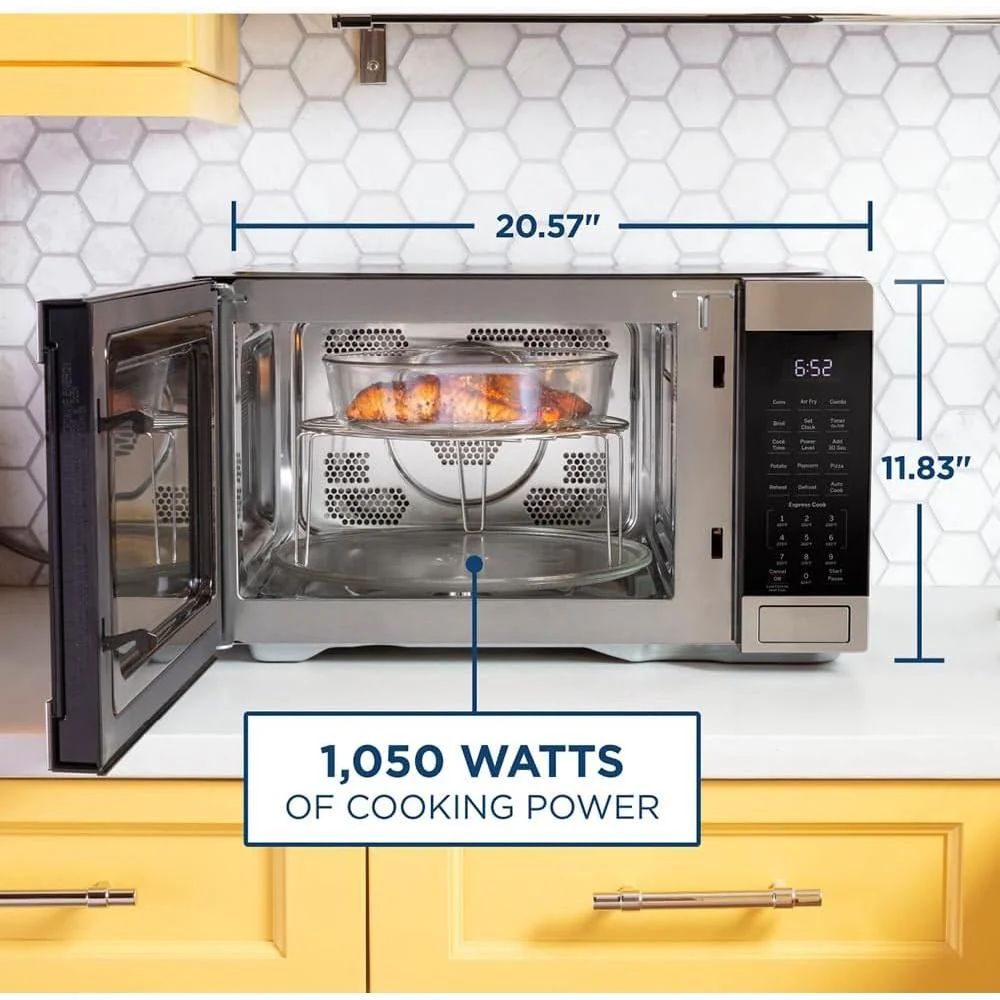 GE 3-in-1 Microwave Oven 1,050 W att 1.0 Cu. Ft with 2 Year Warranty - Image 6