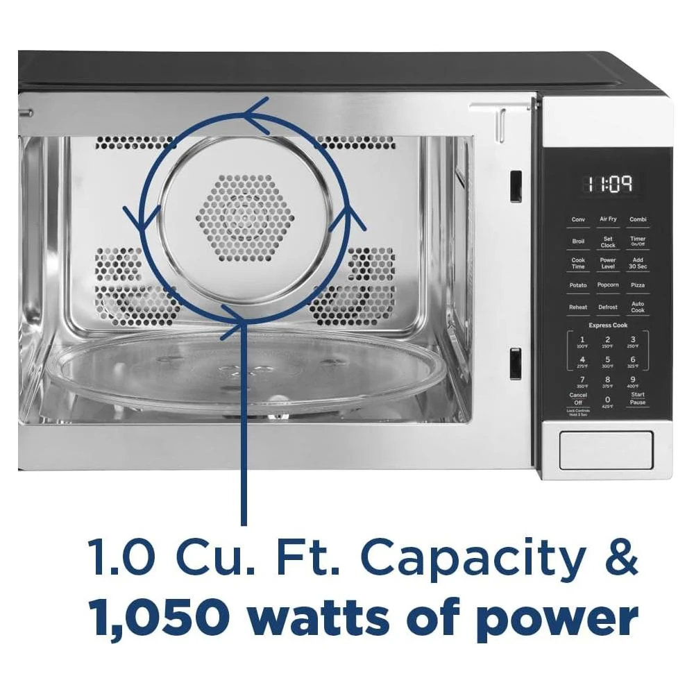 GE 3-in-1 Microwave Oven 1,050 W att 1.0 Cu. Ft with 2 Year Warranty - Image 8