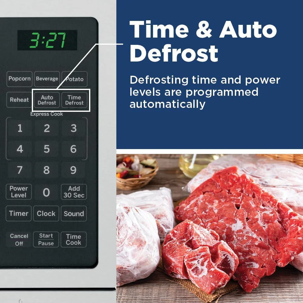 GE Countertop Microwave Oven, 700W Compact 0.7 Cu Ft (Open Box) + 1 Year Warranty - Image 5