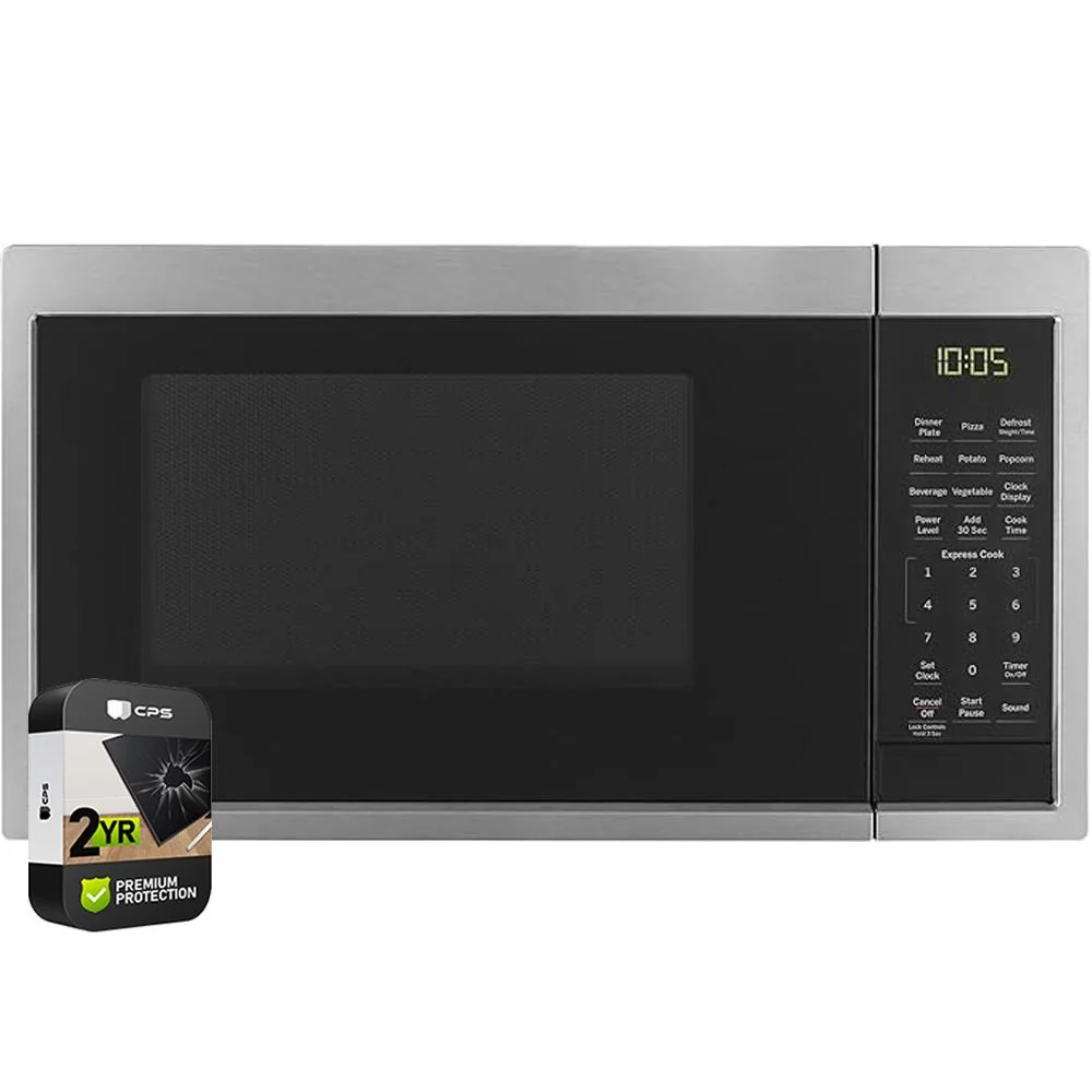 GE Countertop Microwave Oven 900 W 0.9 Cu. Ft Stainless Steel + 2 Year Warranty