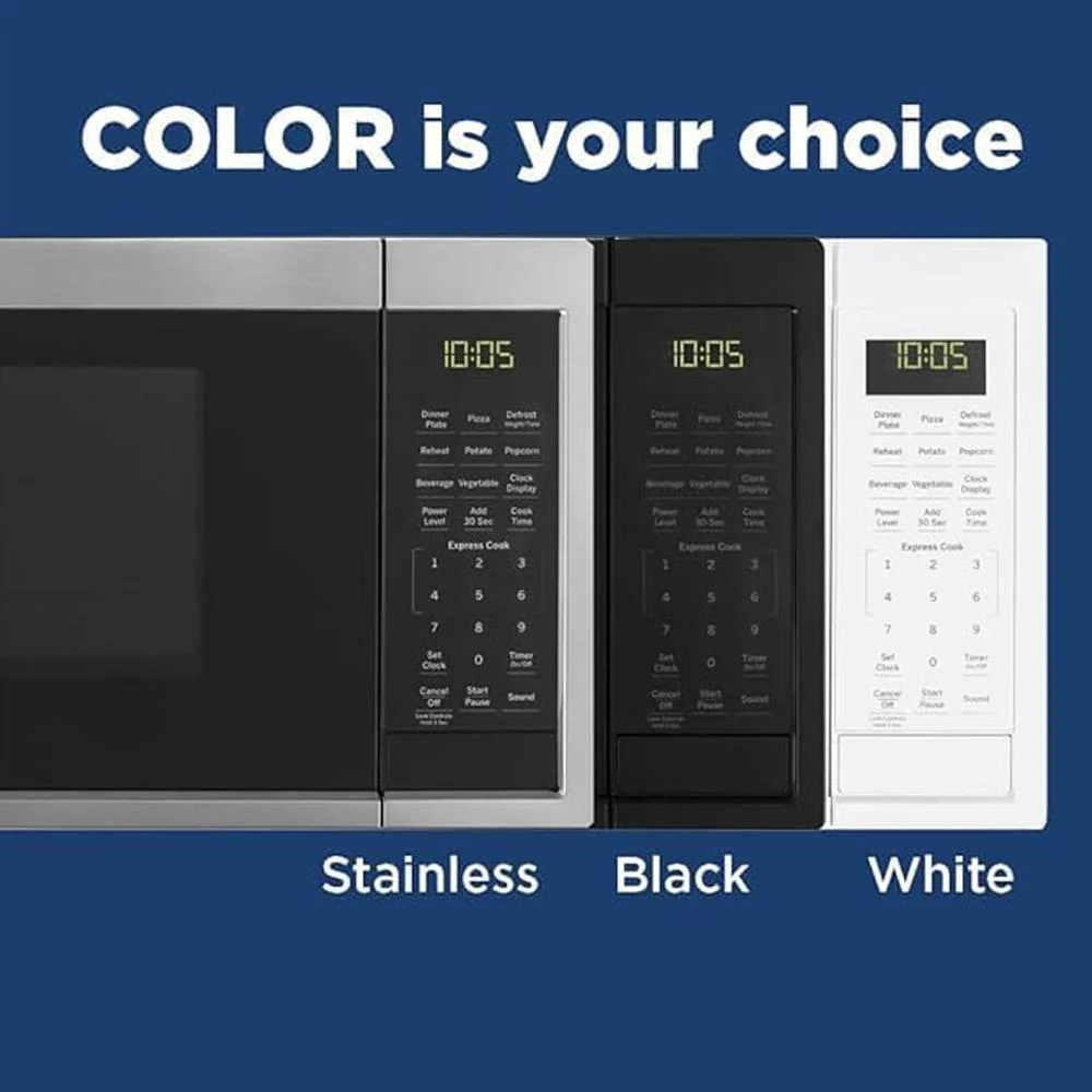 GE Countertop Microwave Oven 900 W 0.9 Cu. Ft Stainless Steel + 2 Year Warranty - Image 5