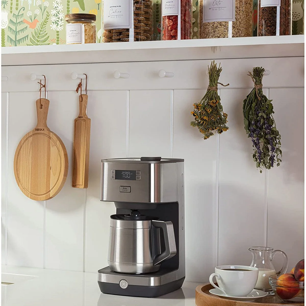 GE G7CDABSSPSS Drip Coffee Maker With Timer 10-Cup Thermal Carafe Pot (Refurbished) - Image 8