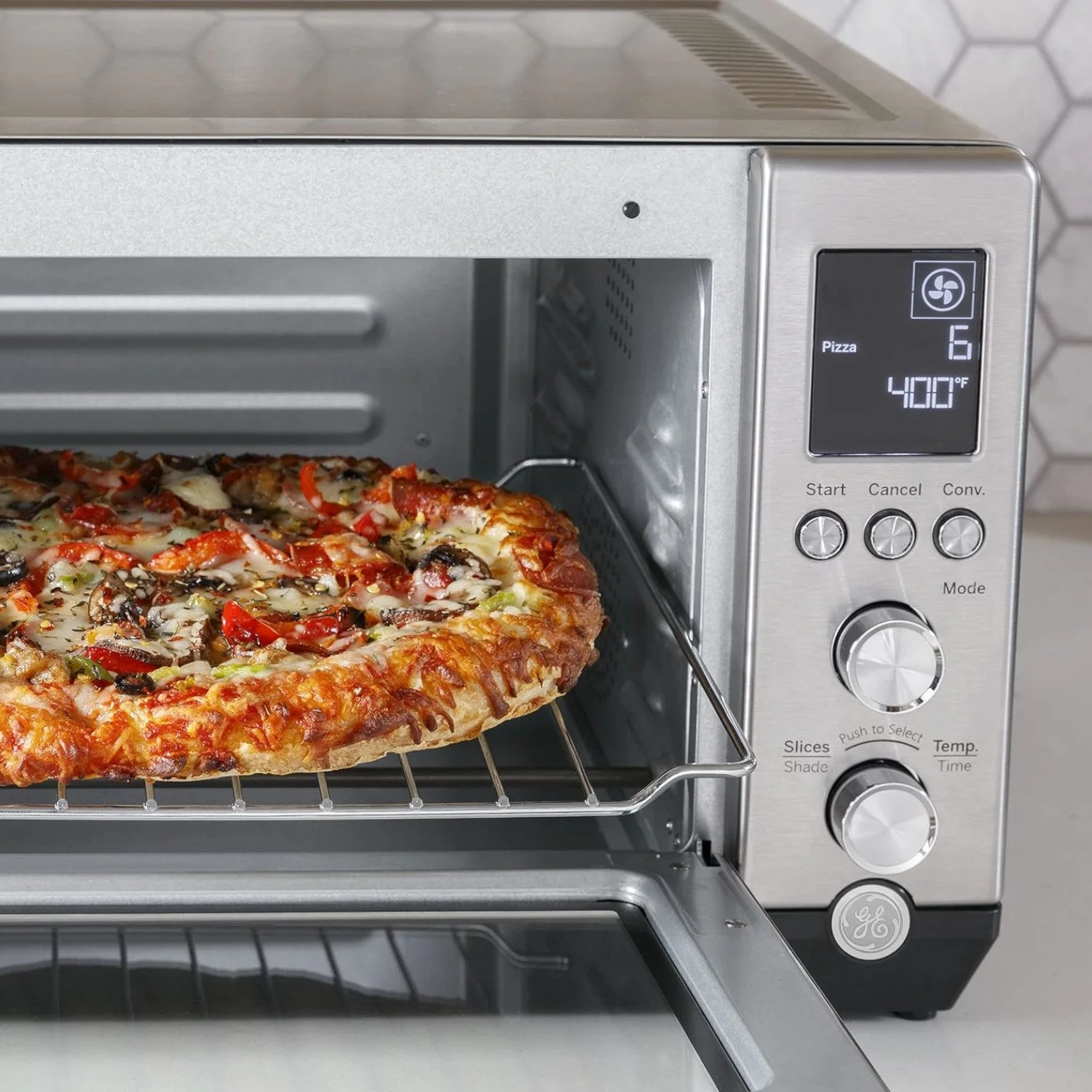 GE Quartz Convection Toaster Oven 1500 Watts - Model G9OCABSSPSS - Image 8