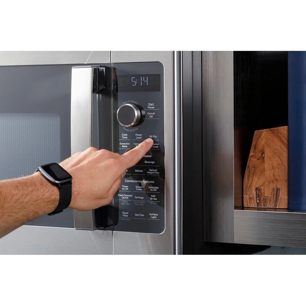 GE Profile 1.7 Cu. Ft. Convection Over-the-Range Microwave Oven Steel Open Box - Image 8