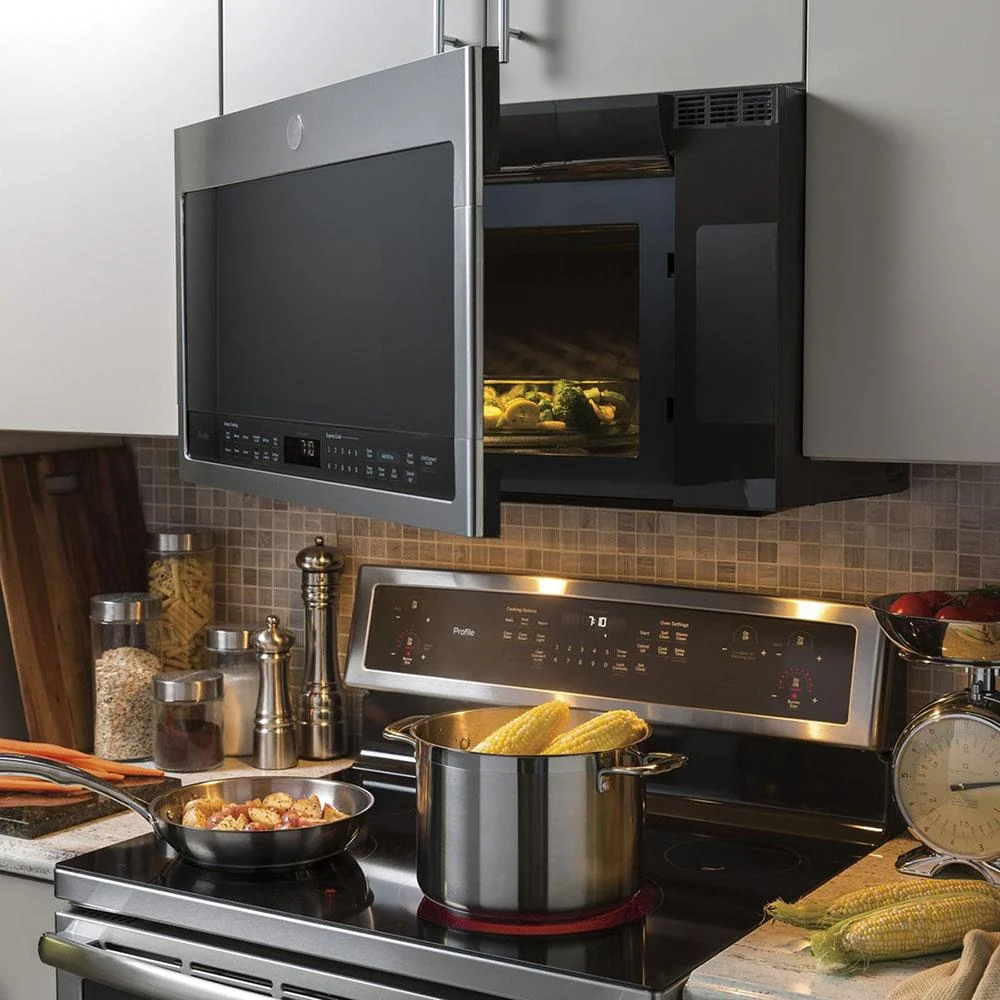 GE Profile 2.1 Cu. Ft. Over-the-Range Microwave Oven (Open Box) +1 Year Warranty - Image 7