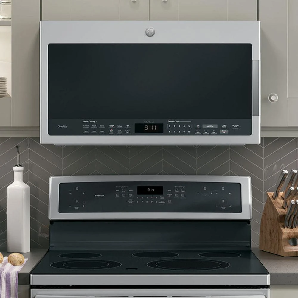 GE Profile 2.1 Cu. Ft. Over-the-Range Sensor Microwave Oven, Stainless Steel - Image 12