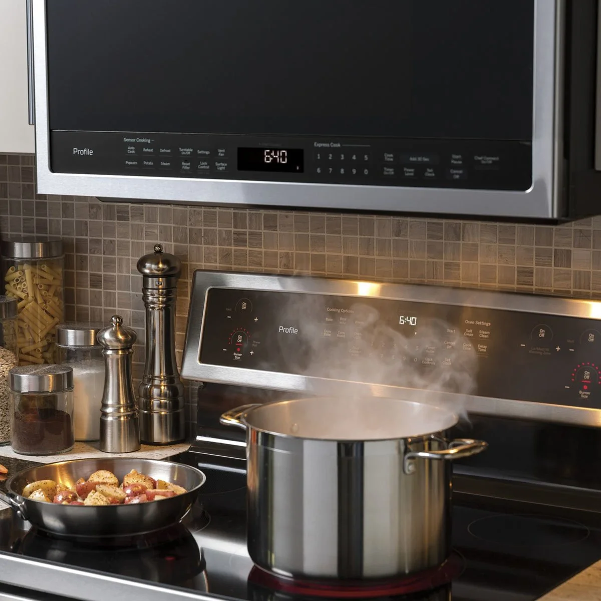 GE Profile 2.1 Cu. Ft. Over-the-Range Sensor Microwave Oven, Stainless Steel - Image 9