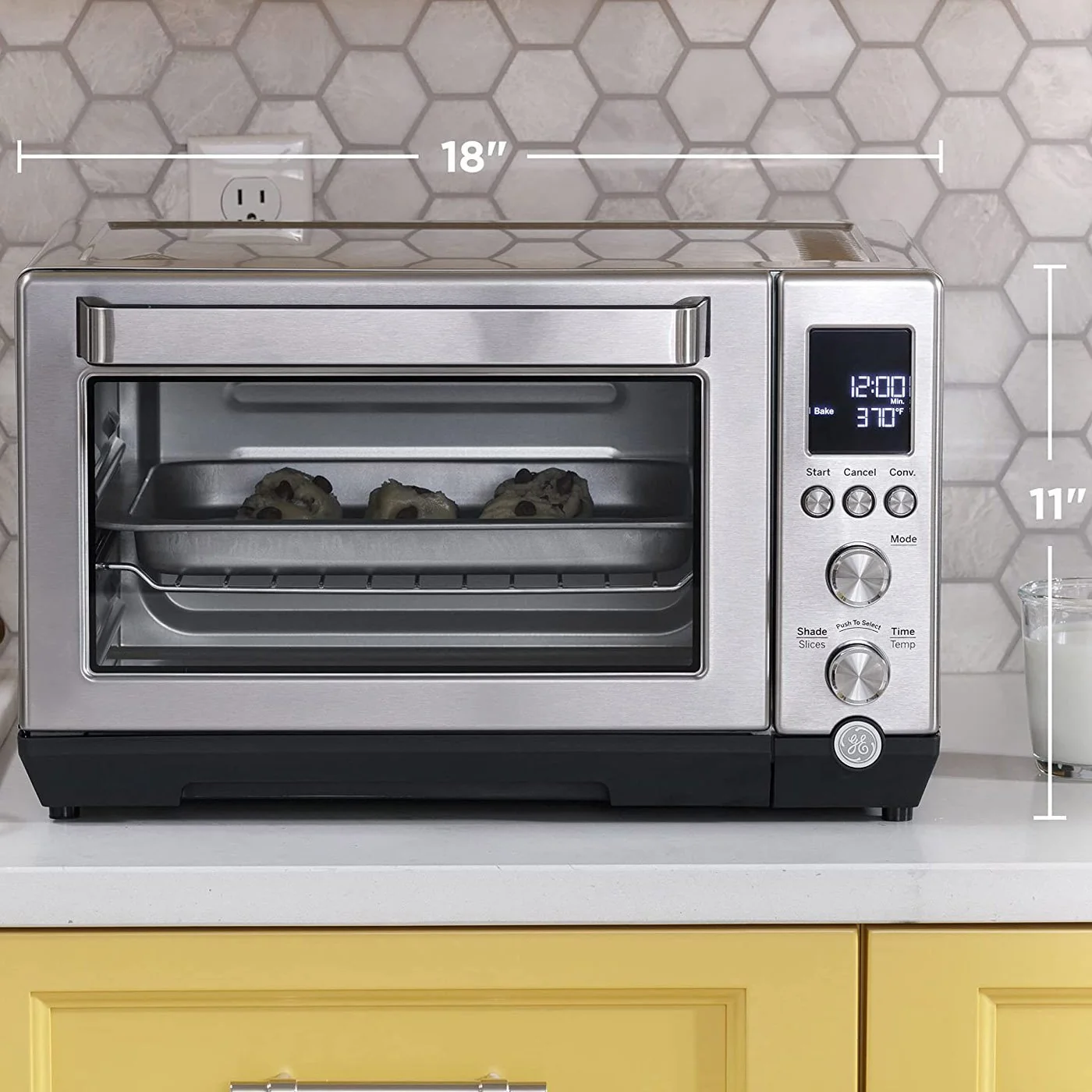 GE Quartz Convection Toaster Oven, Stainless Steel - G9OCABSSPSS - Image 11