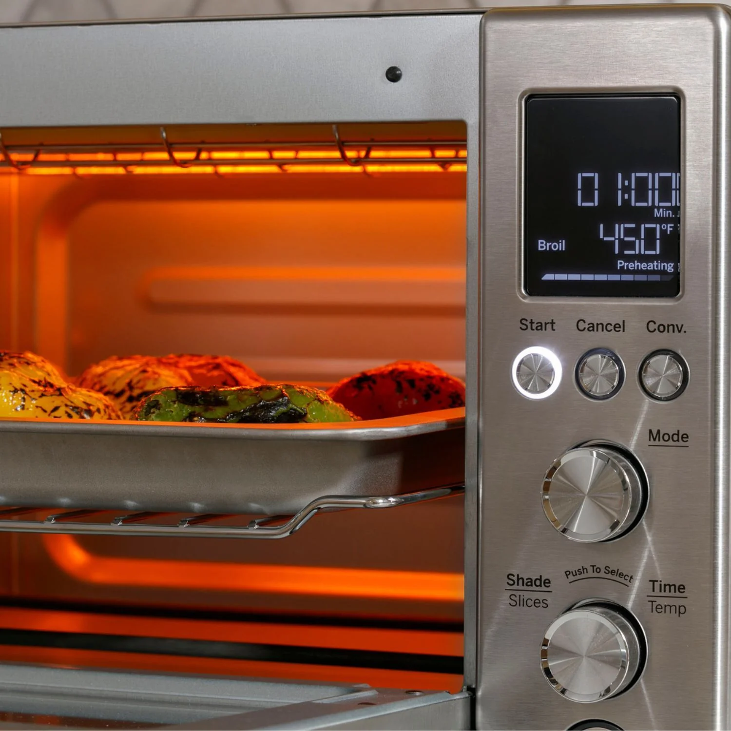 GE Quartz Convection Toaster Oven, Stainless Steel (Refurbished) - Image 8
