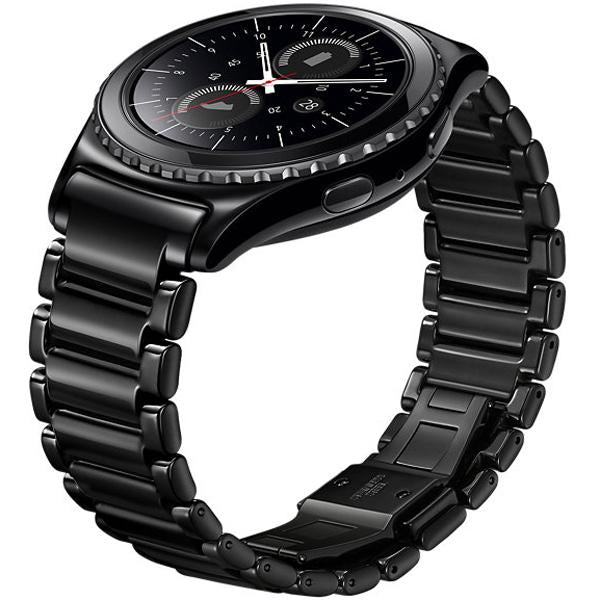 General Brand Black Metal Wrist Band + Tempered Glass Screen Protector for Samsung Gear S3 - Image 4