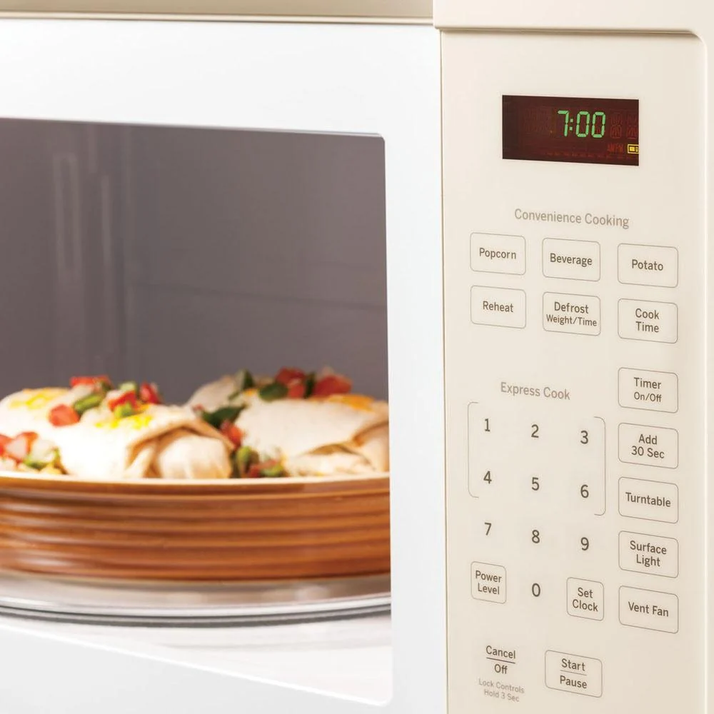 General Electric 1.6 Cu. Ft. Over-the-Range Microwave Oven, Bisque - Open Box - Image 4