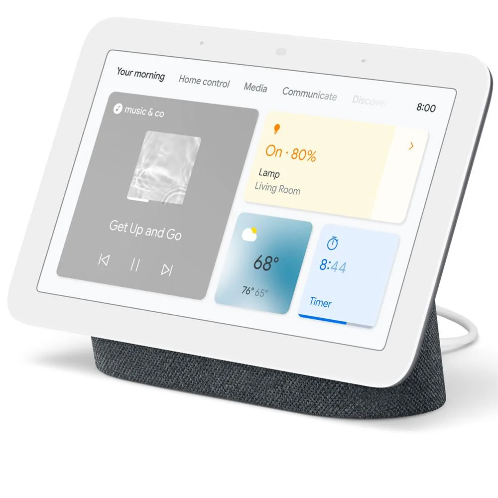 Google Nest Hub Smart Display w/ Assistant Charcoal 2nd Gen + Router 2 Pack Sand - Image 3