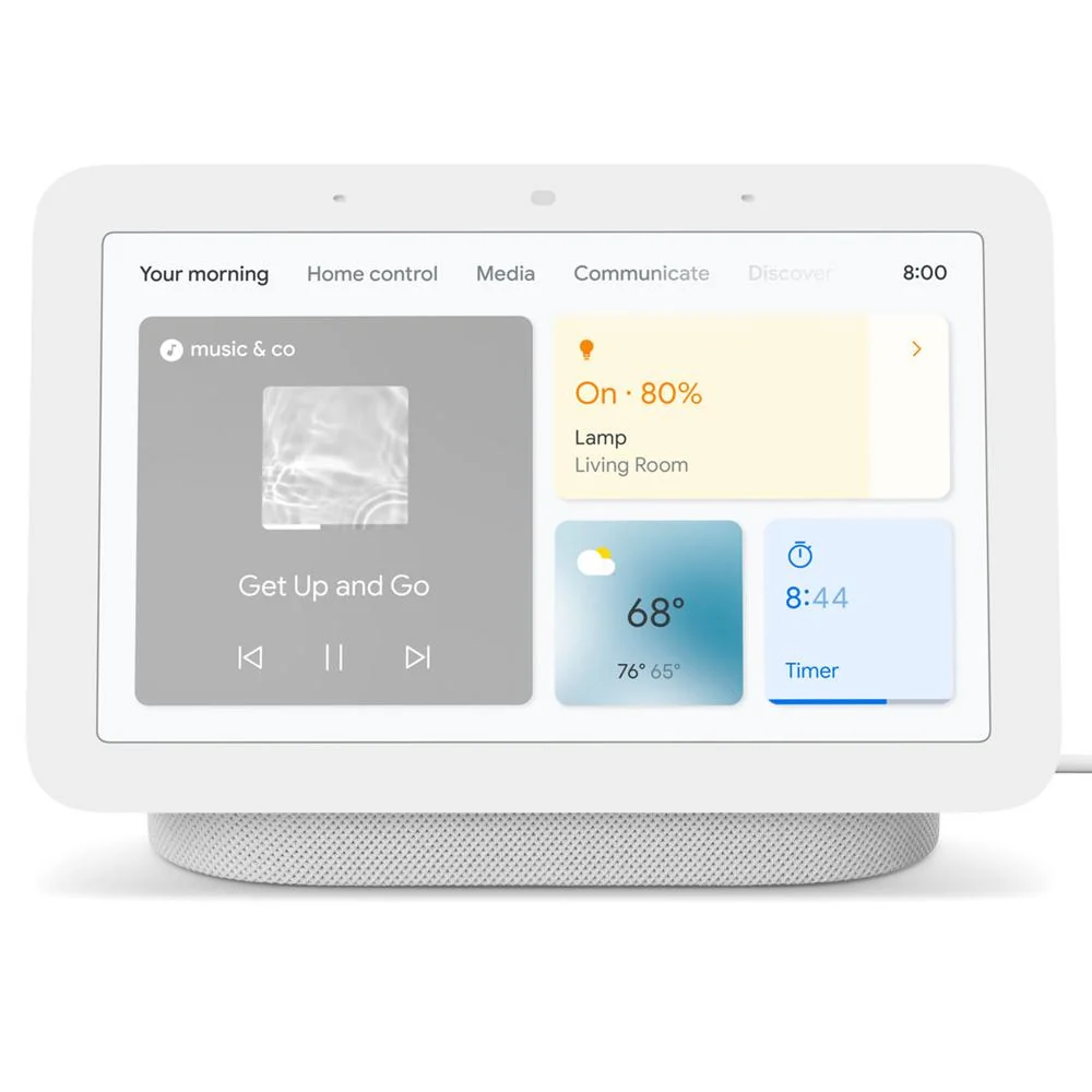 Google Nest Hub Smart Display with Assistant Chalk 2nd Gen + Router 2 Pack Sand - Image 4