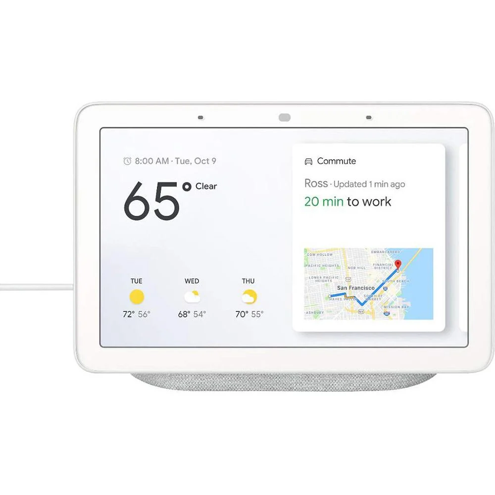 Google Nest Hub with Google Assistant Chalk Open Box with 1 Year Warranty - Image 2