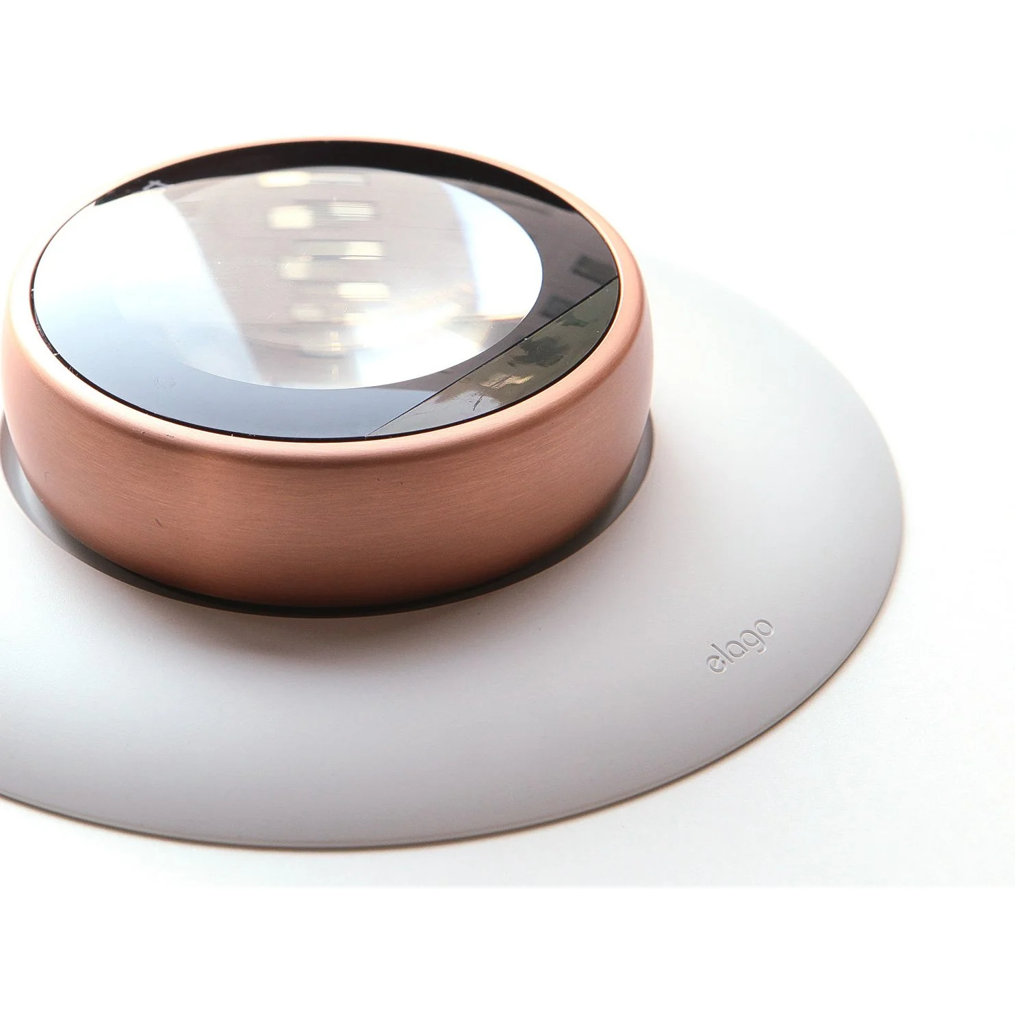 Google Nest Learning Smart Thermostat 3rd Gen Brass T3032US + elago Wall Plate Cover - Image 11