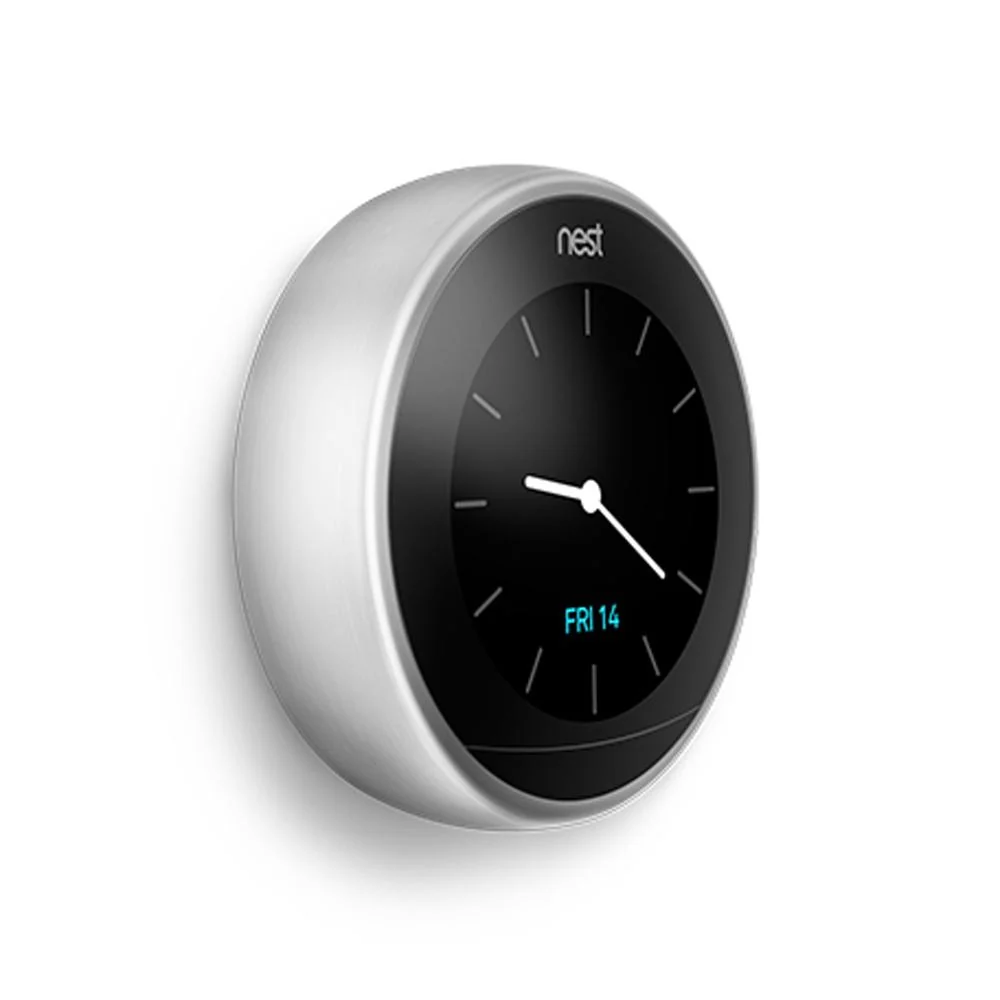 Google Nest 3rd Generation Learning Thermostat (Stainless Steel) T3007ES - Image 2