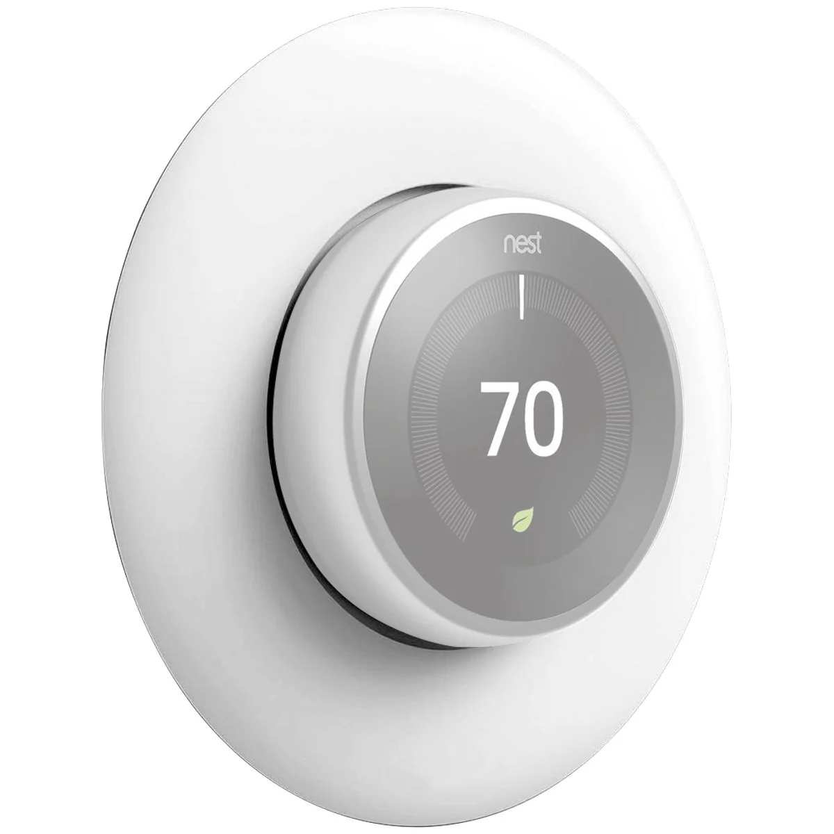 Google Nest Learning Thermostat (3rd Gen,Stainless Steel) + Thermostat Wall Plate Cover - Image 8