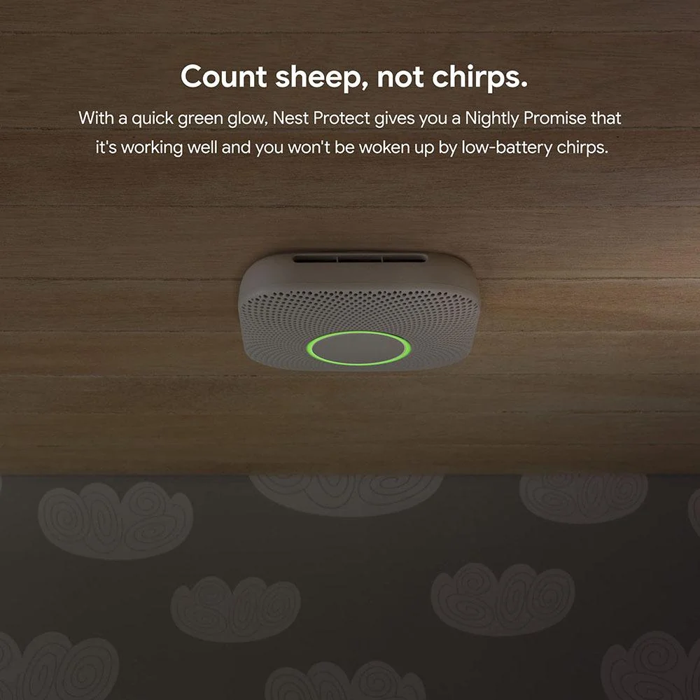 Google Nest Protect 2nd Smoke/Carbon Monoxide Alarm, Battery (S3000BWES), Refurbished - Image 10