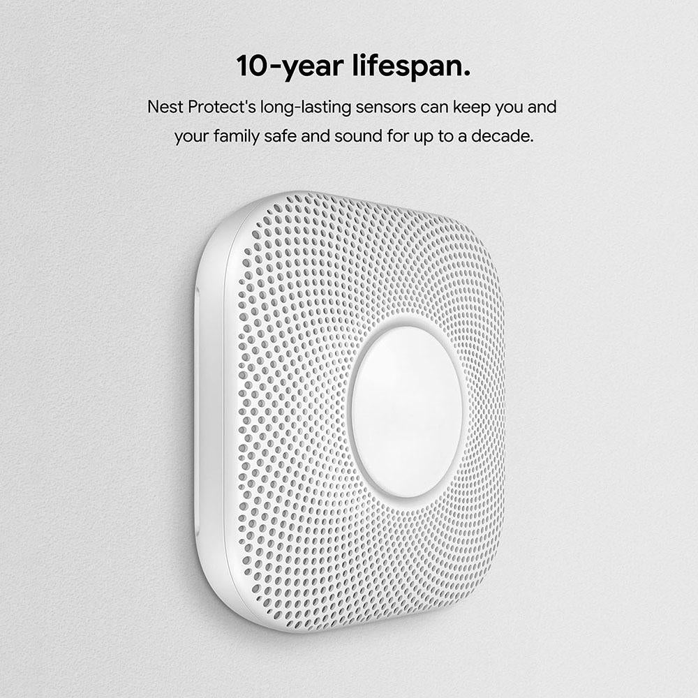 Google Nest Protect 2nd Smoke/Carbon Monoxide Alarm, Battery (S3000BWES), Refurbished - Image 9