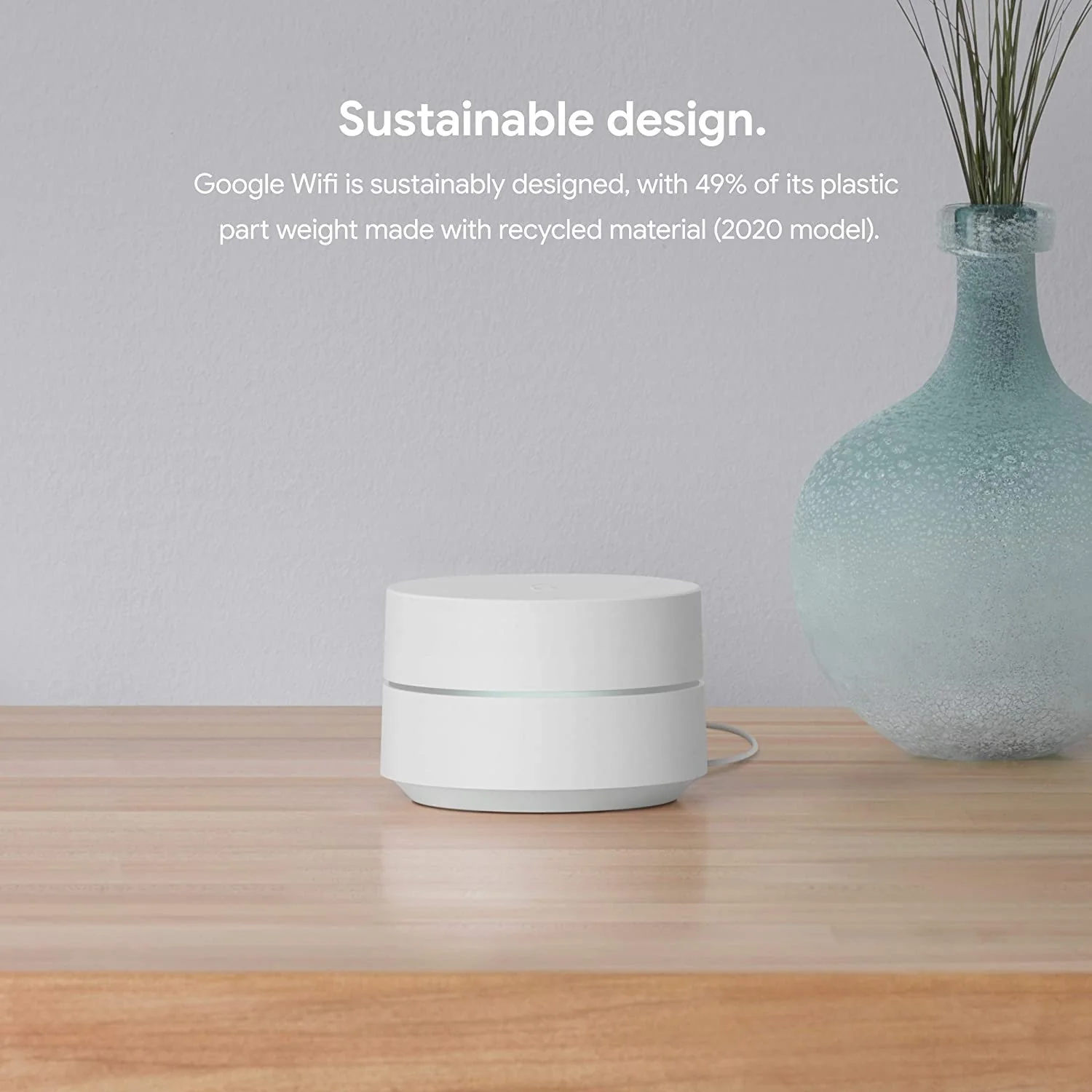 Google Wifi Network System Router AC1200 (3pk) w/ Learning Thermostat, Mirror Black - Image 3
