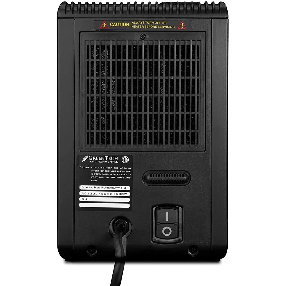 Greentech pureHeat 2-in-1 Indoor Heater/Air Purifier Black with 1 Year Warranty - Image 3