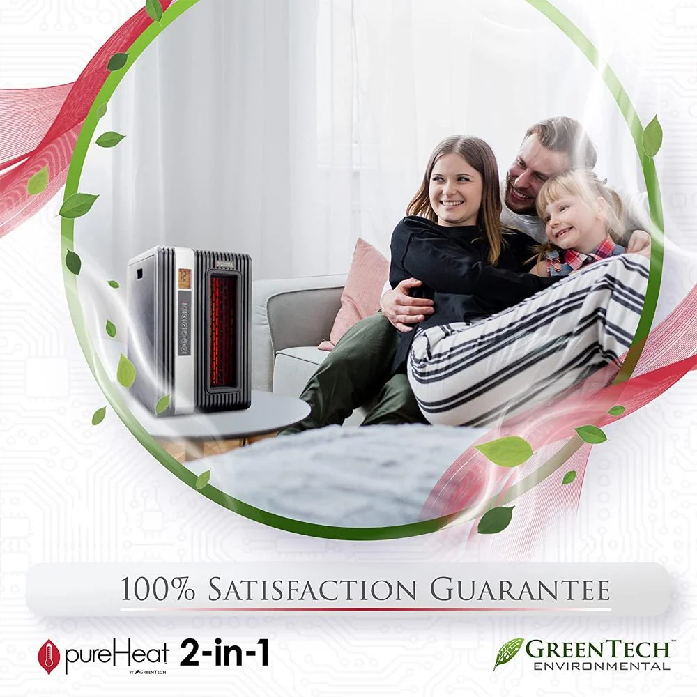 Greentech pureHeat 2-in-1 Indoor Heater/Air Purifier Black with 1 Year Warranty - Image 8