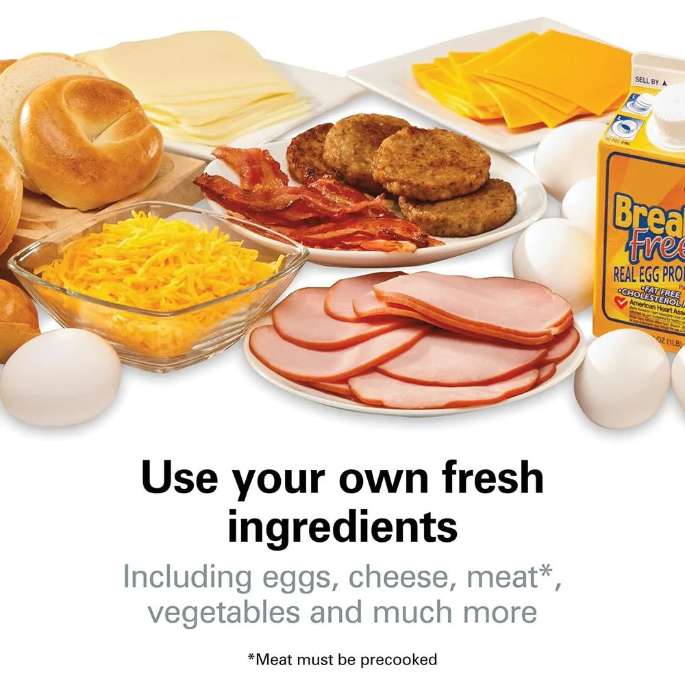 Hamilton Beach Breakfast Sandwich Maker - Gray (25475) - Open Box - Image 4