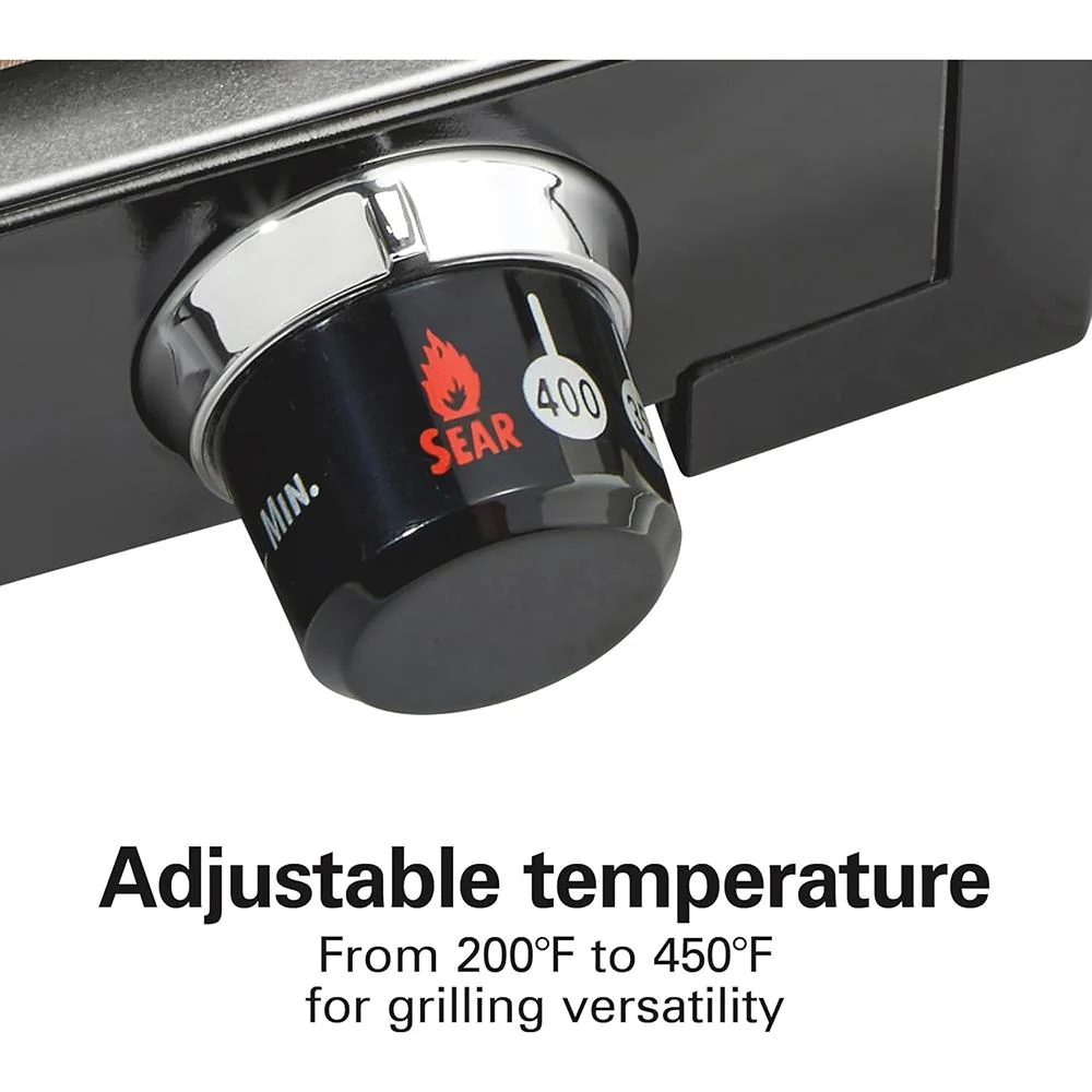 Hamilton Beach R25360 Electric Indoor Searing Grill - Stainless Steel - Factory Refurbished - Image 7