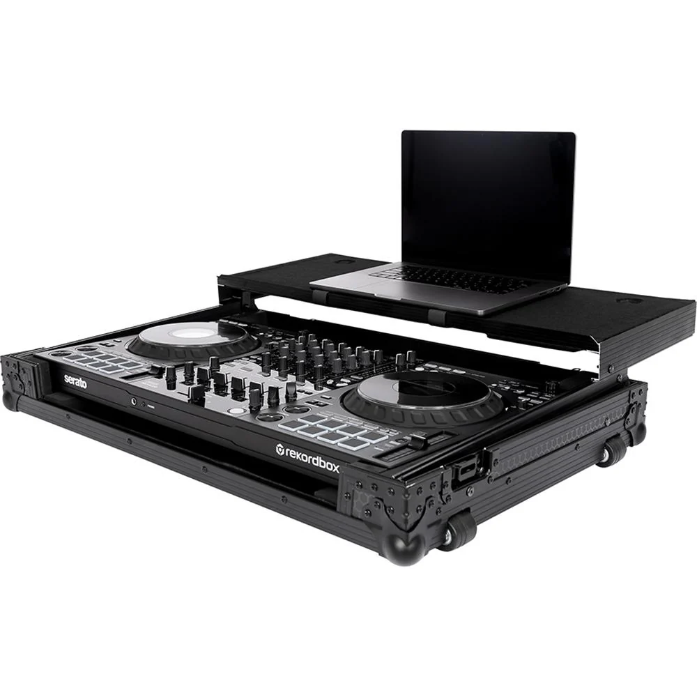 Headliner Pitch Black Flight Case for Pioneer DDJ-FLX10 with Laptop Platform, Wheels - Image 5