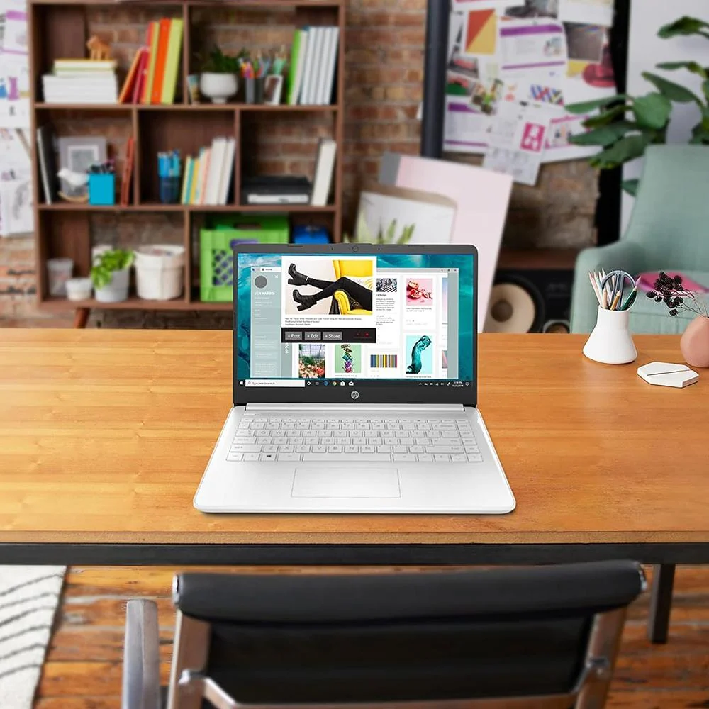 Hewlett Packard 14-dq0040nr 14" HD Intel Celeron N4020 4GB/64GB Laptop, Snowflake White - Image 12