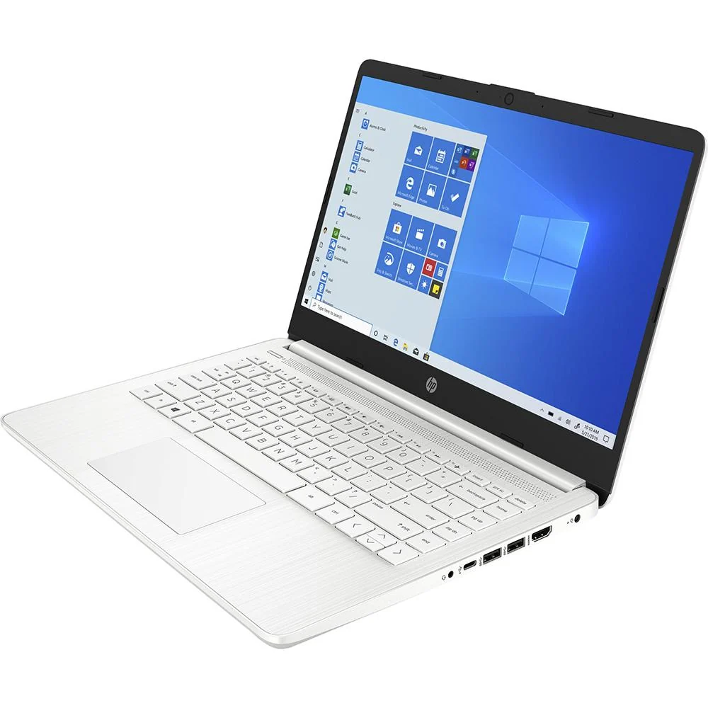 Hewlett Packard 14-dq0040nr 14" HD Intel Celeron N4020 4GB/64GB Laptop, Snowflake White - Image 2