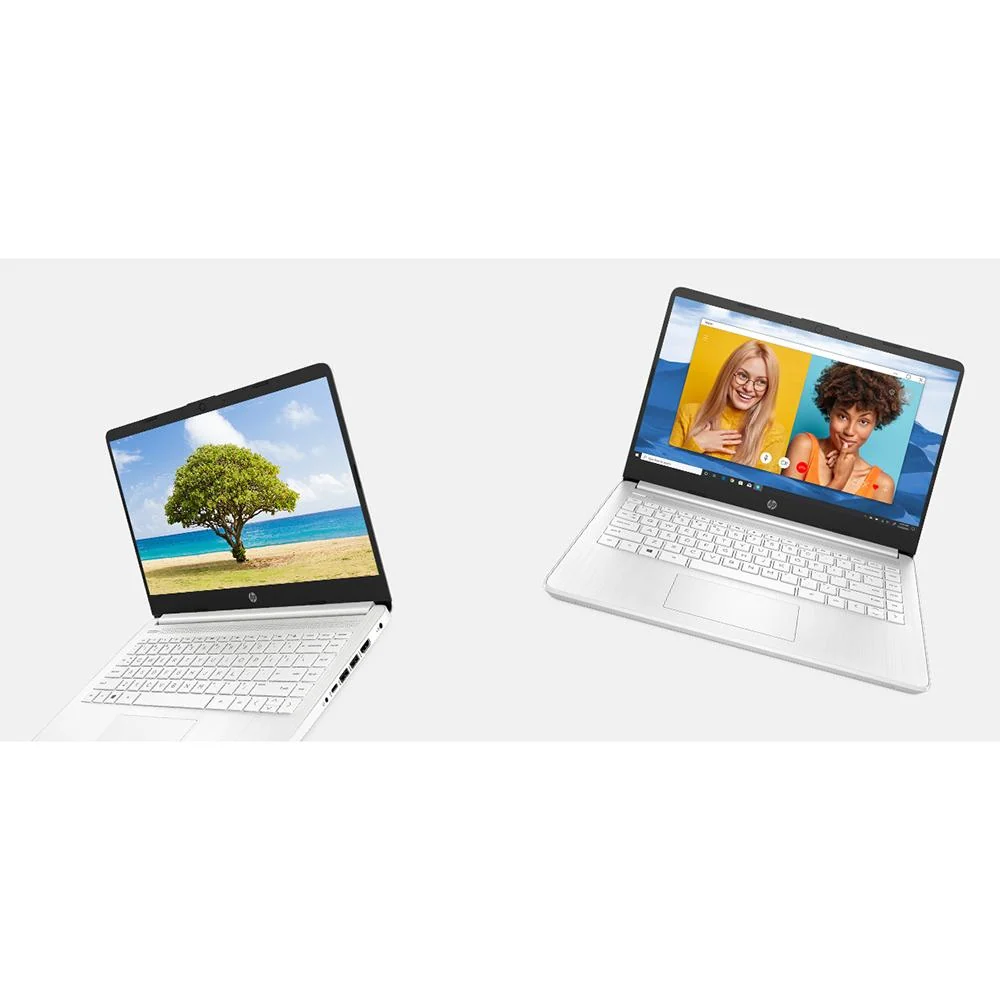 Hewlett Packard 14-dq0040nr 14" HD Intel Celeron N4020 4GB/64GB Laptop, Snowflake White - Image 3