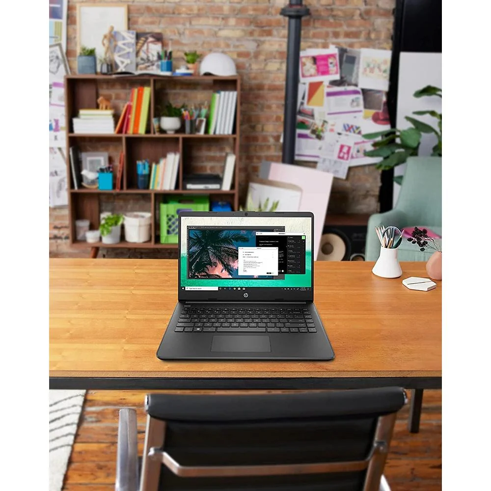 Hewlett Packard 14-dq0060nr 14" HD Intel Celeron N4020 4GB/64GB Touch Laptop, Jet Black - Image 7