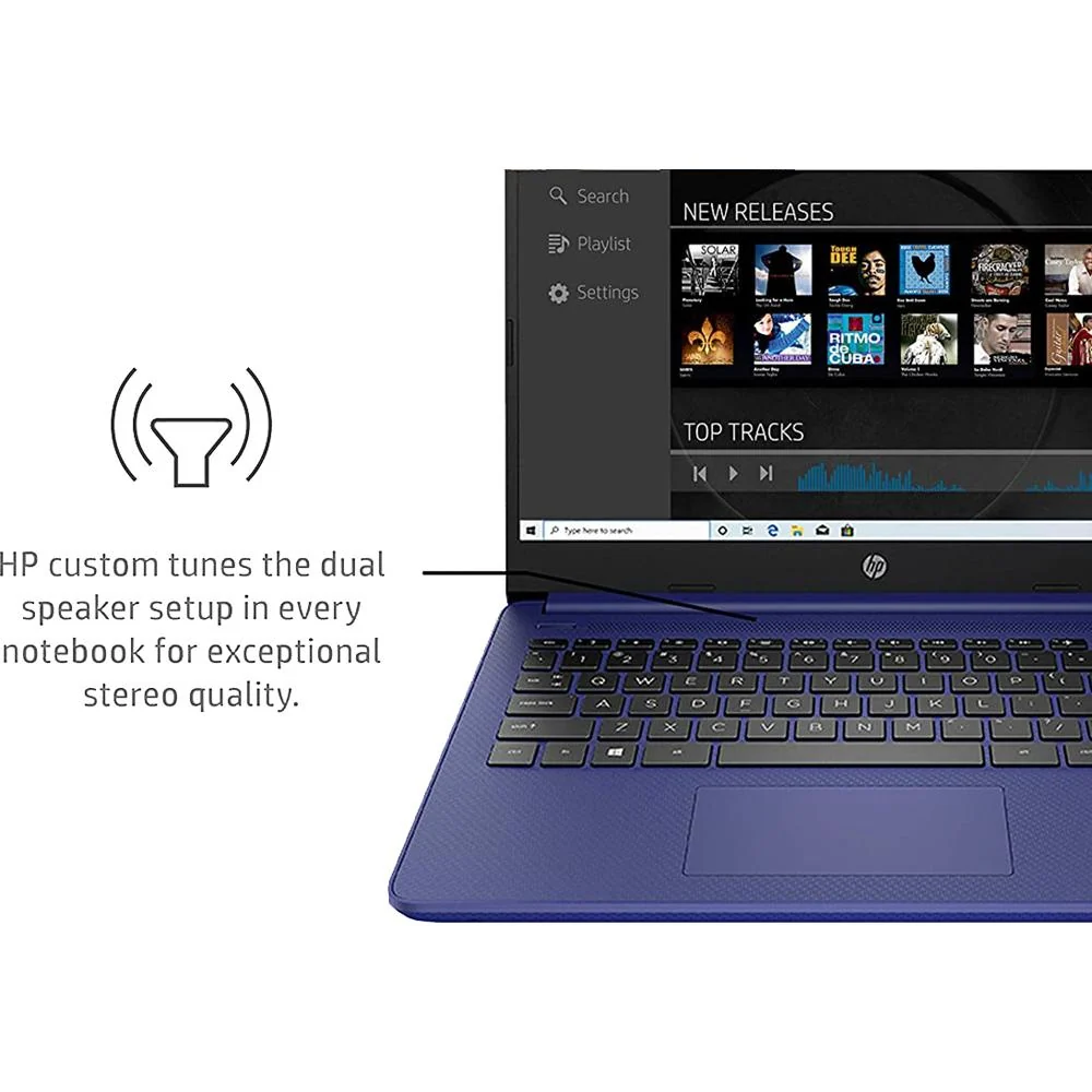 Hewlett Packard 14 HD PC Laptop; AMD 3020e; 4GB RAM/64GB - Blue (14-fq0010nr) - Open Box - Image 4